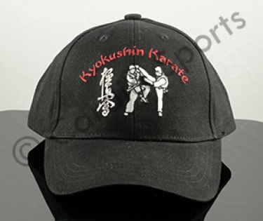 Kyokushin karate cap pet wit en zwart